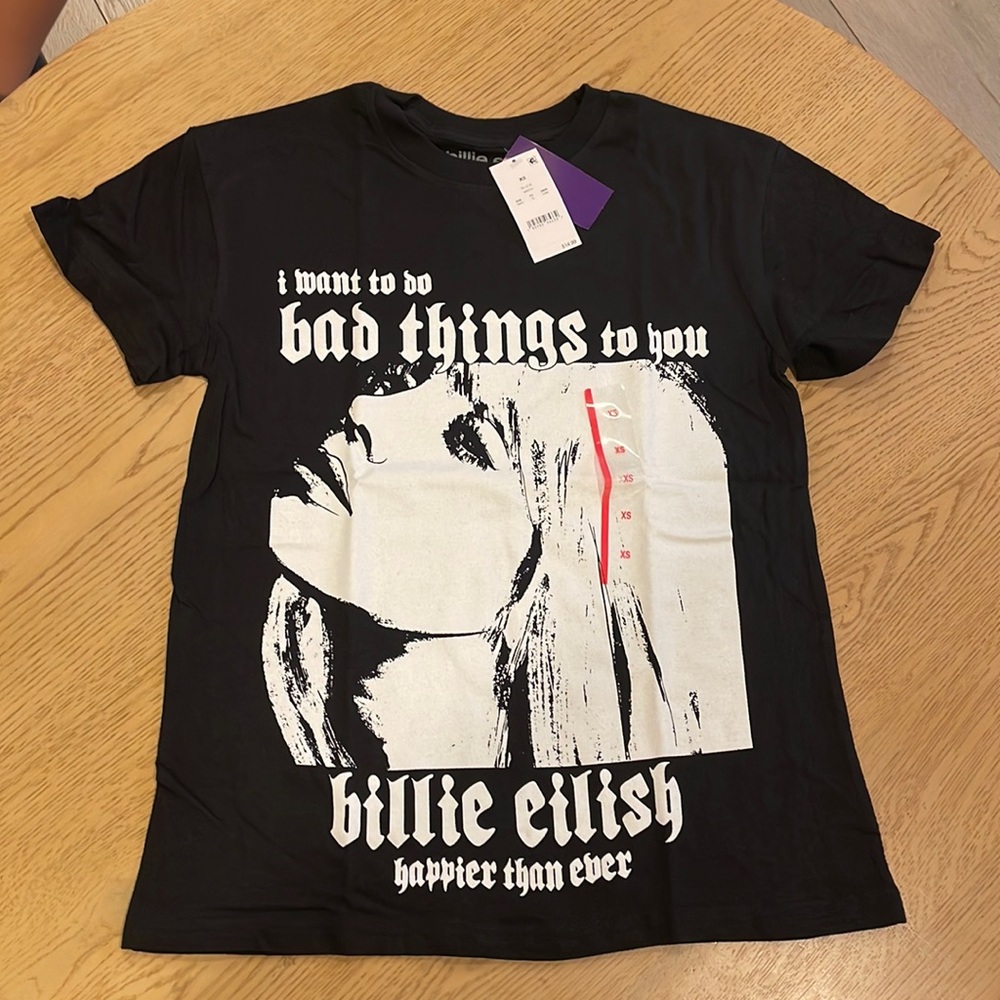 Billie eilish shadow short sleeve graphic TEE NWT